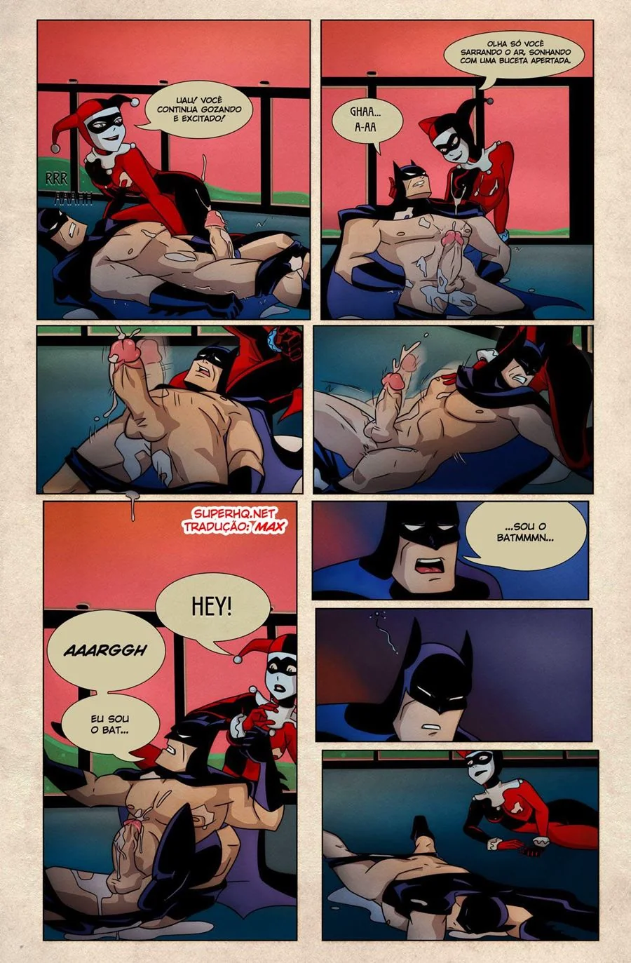 Batman Vs Harley: A Bandida Safada da Buceta Gostosa (em HQ Brasileiro)