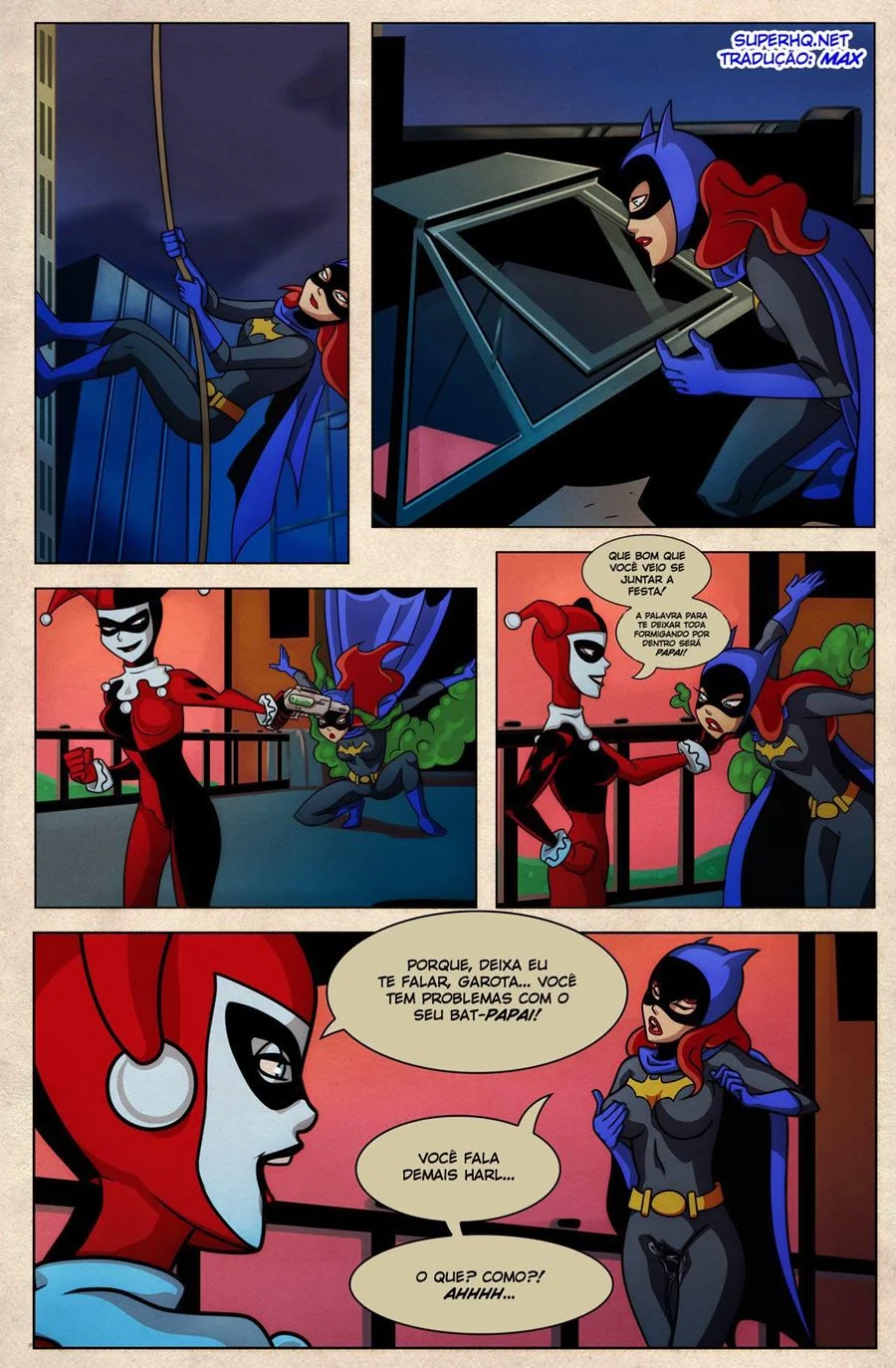 Batman Vs Harley: A Bandida Safada da Buceta Gostosa (em HQ Brasileiro)