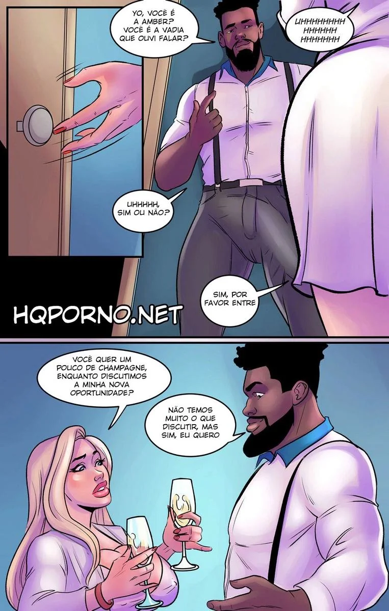 Guarda piranha da buceta apertada levando pica dos prisioneiros em hentai HQ Brasileiro