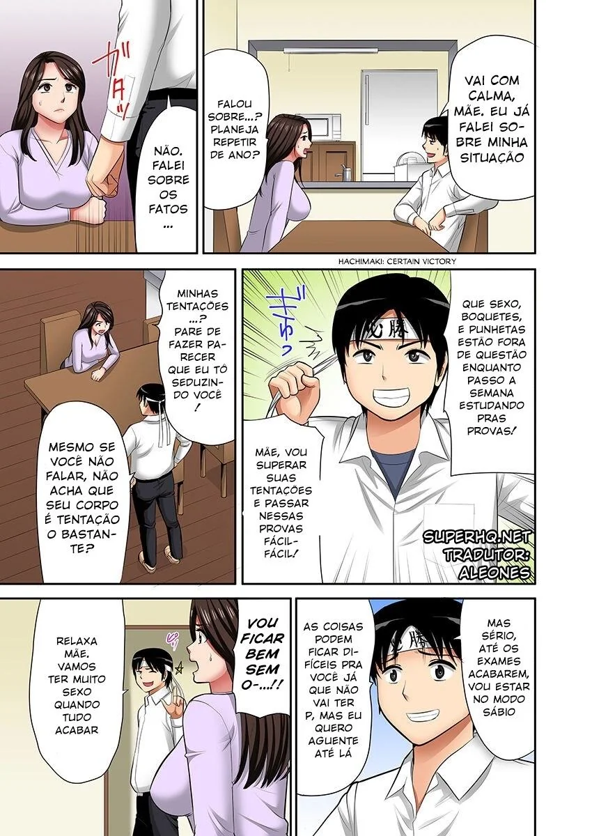 Mãe e Filho Transando Gostoso no Banheiro – Incesto Hentai Quente em HQ Brasileiro