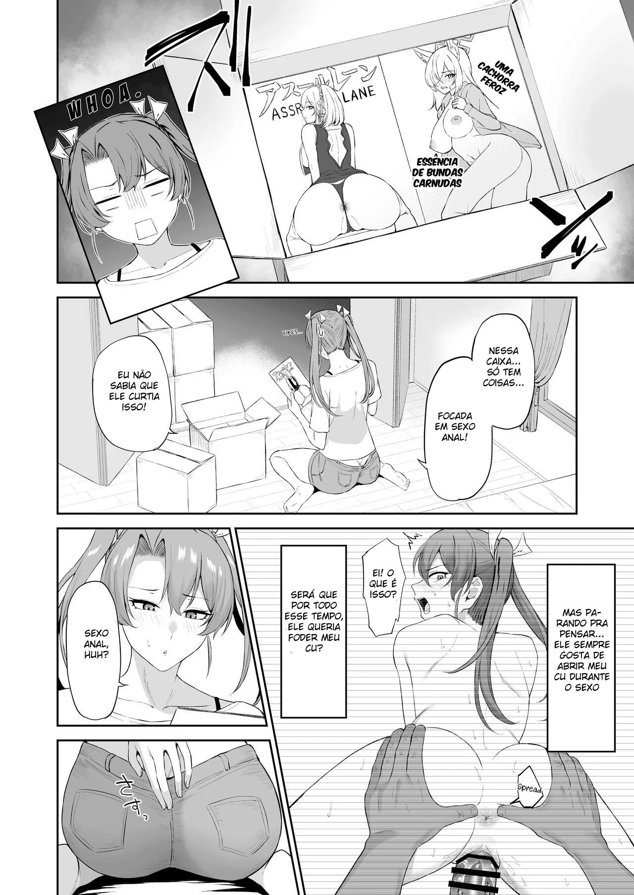 Safadas se entregando a prazer intenso em noites de luxúria – HQ de hentai Brasileiro