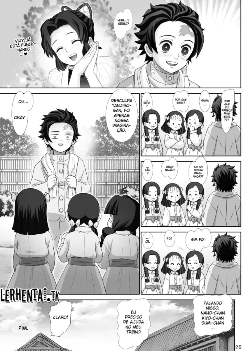 Shinobu Kochou ataca Tanjirou Kamado com sua buceta faminta em Kimetsu no Yaiba Hentai HQ Brasileiro