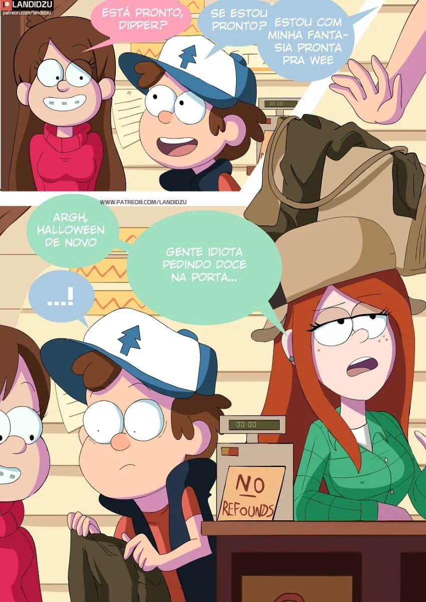 Halloween Tarado: Dipper e suas Piranhas Fantasiadas em Hentai HQ