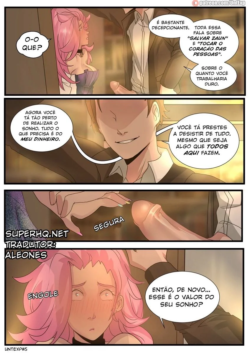 Seraphine e o Produtor Safado em um Hentai HQ Brasileiro