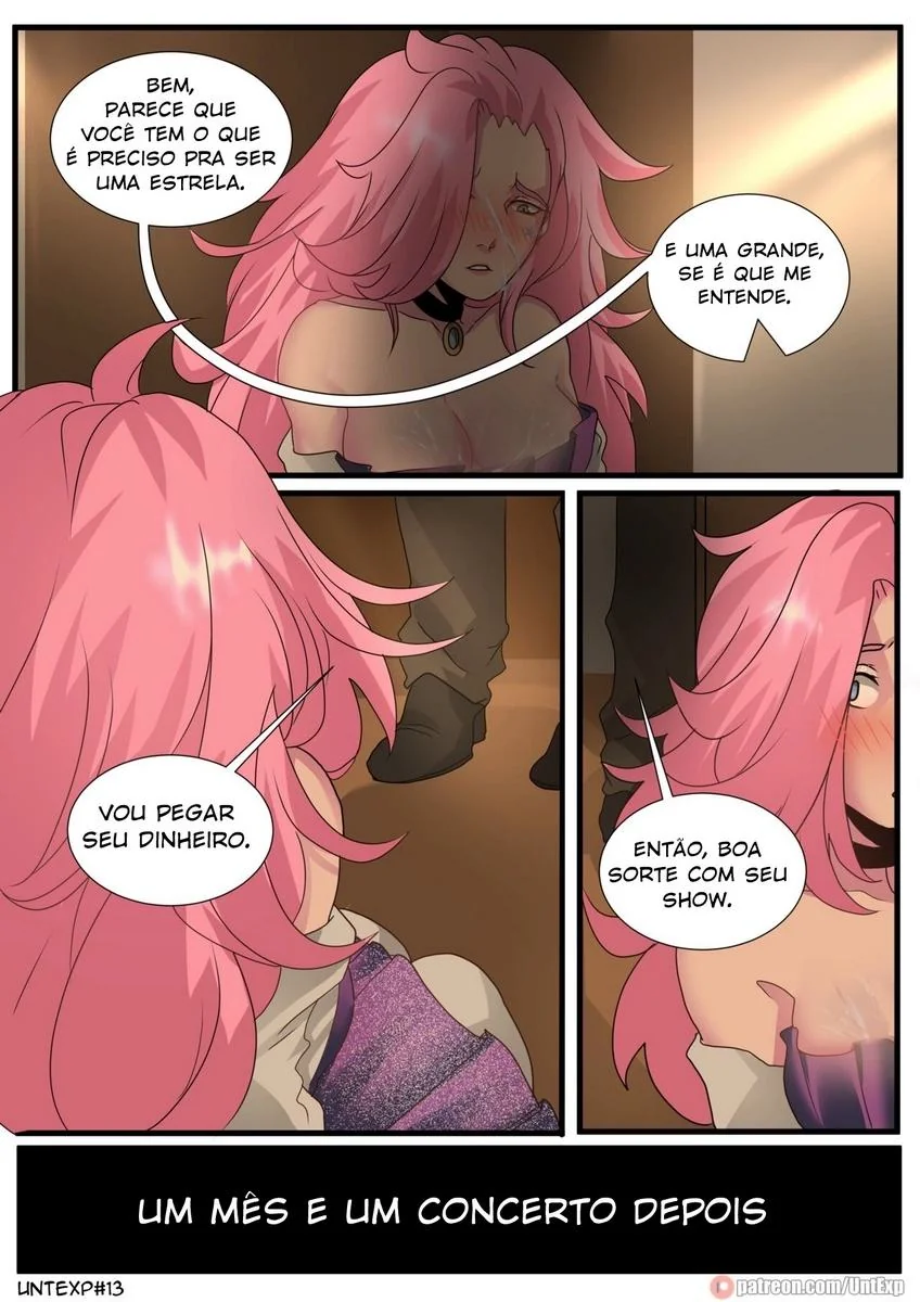 Seraphine e o Produtor Safado em um Hentai HQ Brasileiro