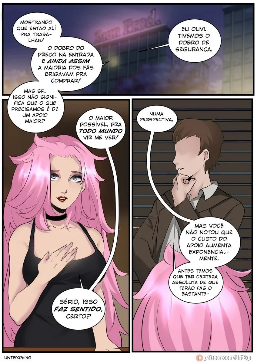 Seraphine e o Produtor Safado em um Hentai HQ Brasileiro