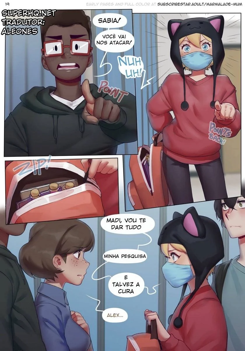 Revelações Sinistras em Chemistry Class: Buceta Molhada e Pica Dura em HQ Brasileiro