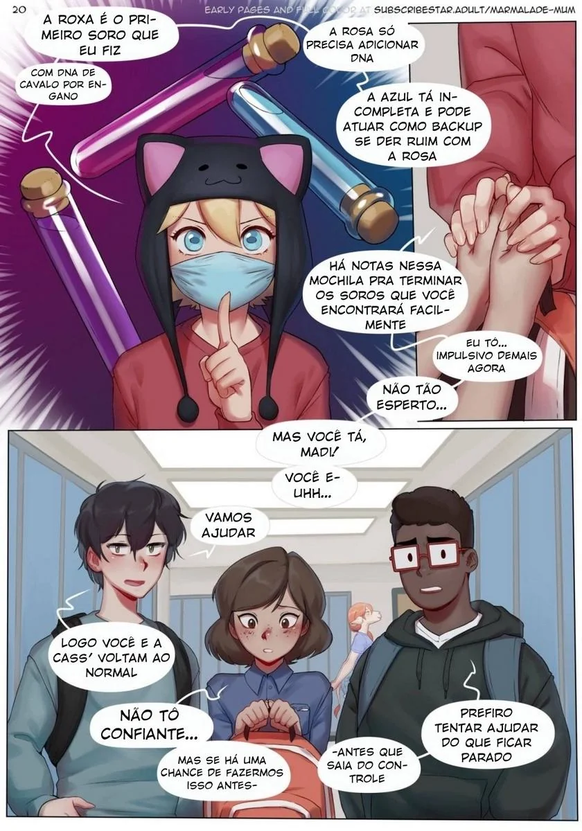 Revelações Sinistras em Chemistry Class: Buceta Molhada e Pica Dura em HQ Brasileiro