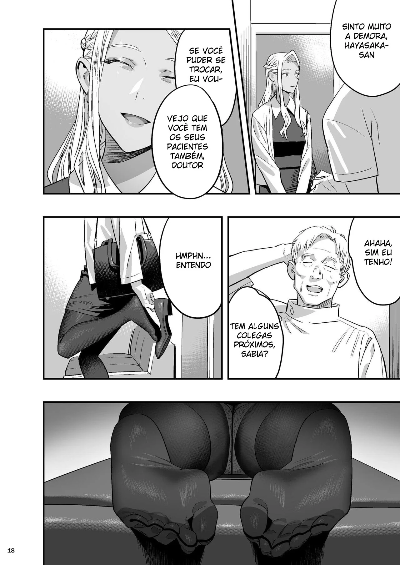 Quiroprata Tarado e o Triângulo Amoroso na Sala de Massagem – Hentai HQ