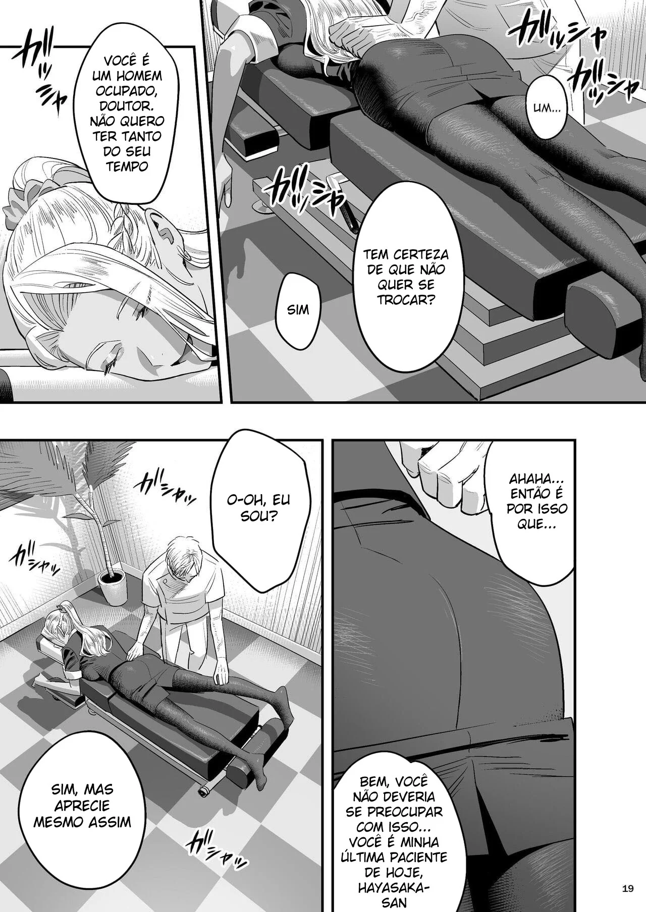 Quiroprata Tarado e o Triângulo Amoroso na Sala de Massagem – Hentai HQ