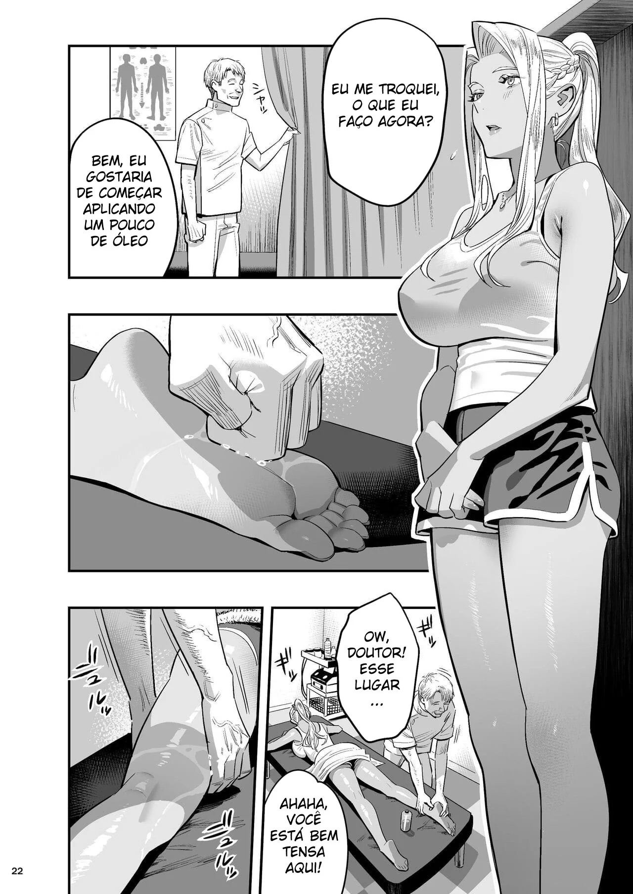 Quiroprata Tarado e o Triângulo Amoroso na Sala de Massagem – Hentai HQ