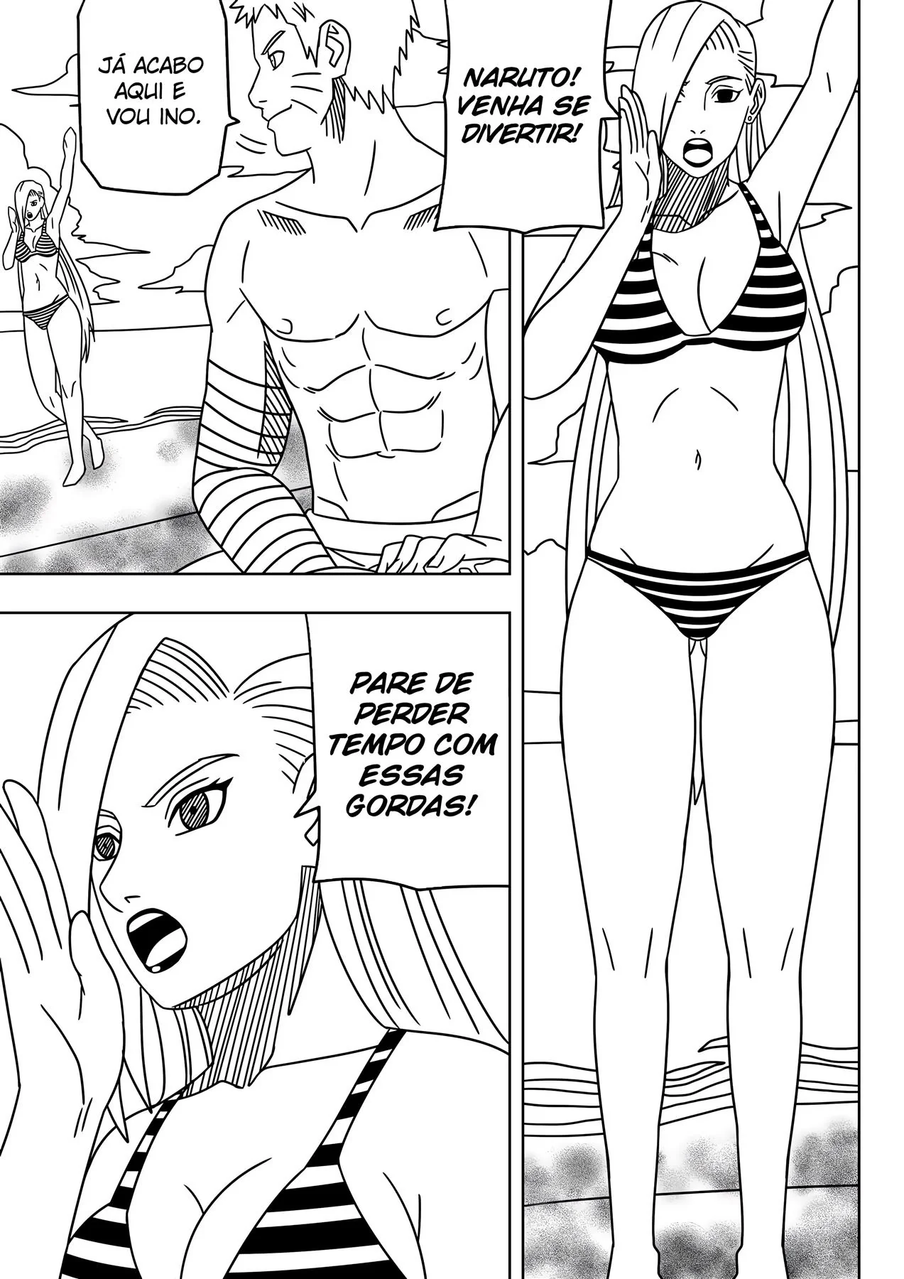 Naruto Hq: Tsunade Planeja Colocar Um Filho na Buceta de Naruto na Praia – Hentai Brasil