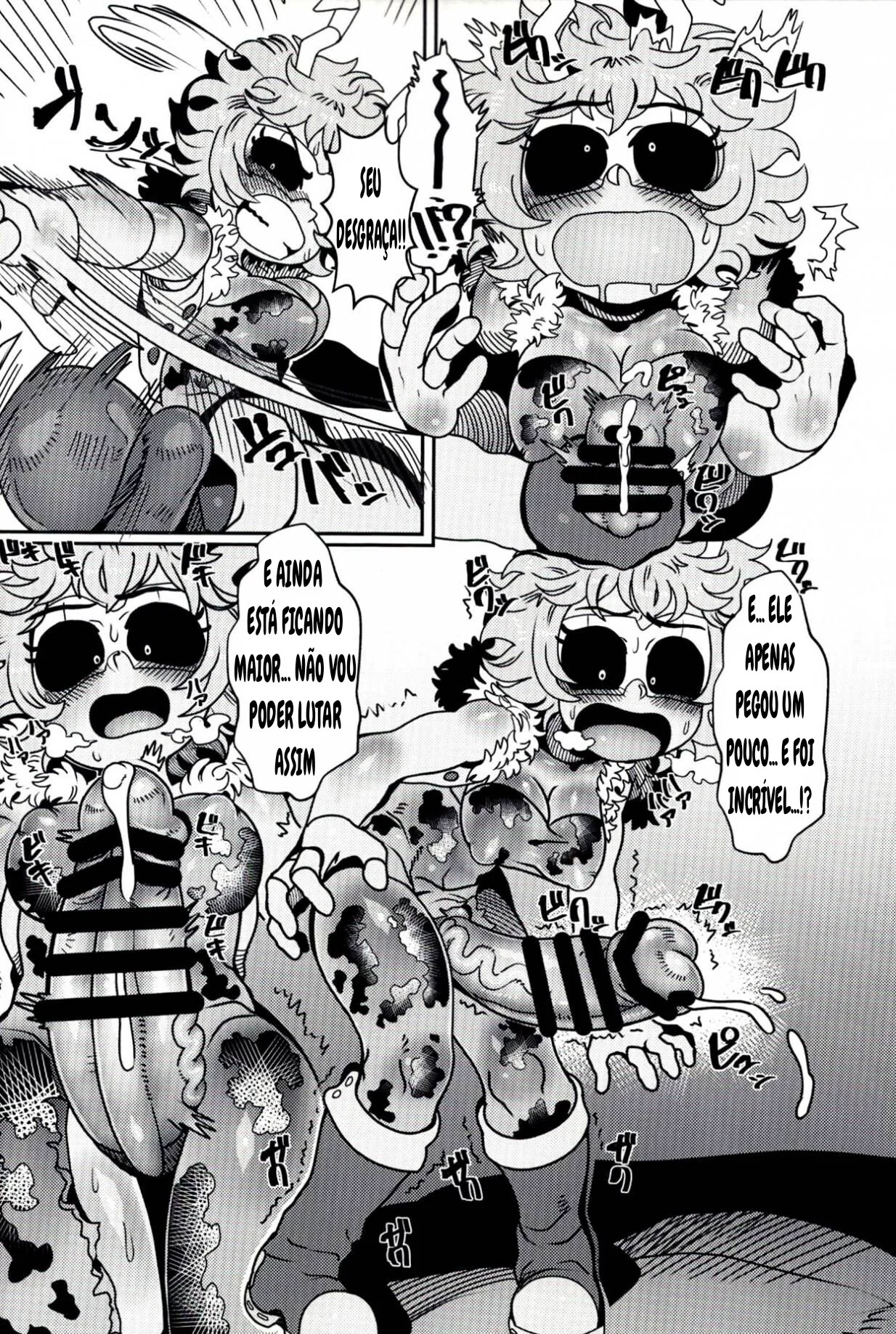 Heróis em Ação: Mina Ashido Encara Rola Grande em Hentai HQ Brasileiro