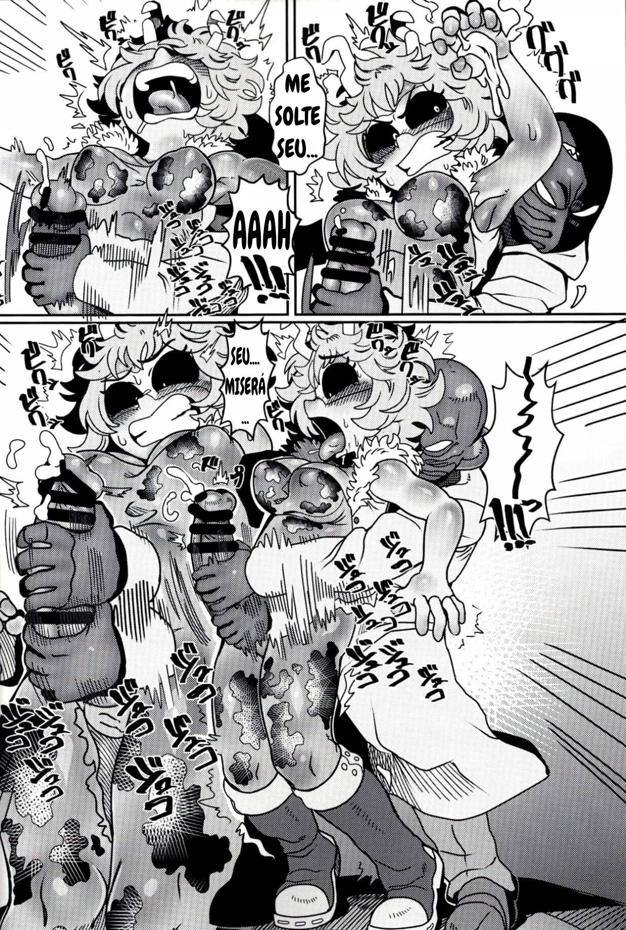 Heróis em Ação: Mina Ashido Encara Rola Grande em Hentai HQ Brasileiro
