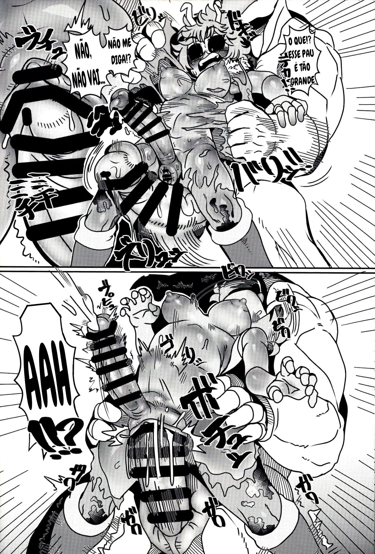 Heróis em Ação: Mina Ashido Encara Rola Grande em Hentai HQ Brasileiro