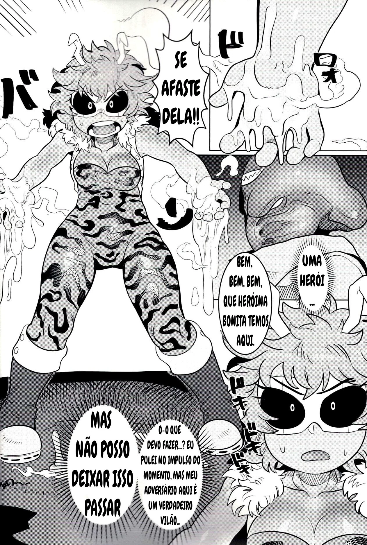 Heróis em Ação: Mina Ashido Encara Rola Grande em Hentai HQ Brasileiro