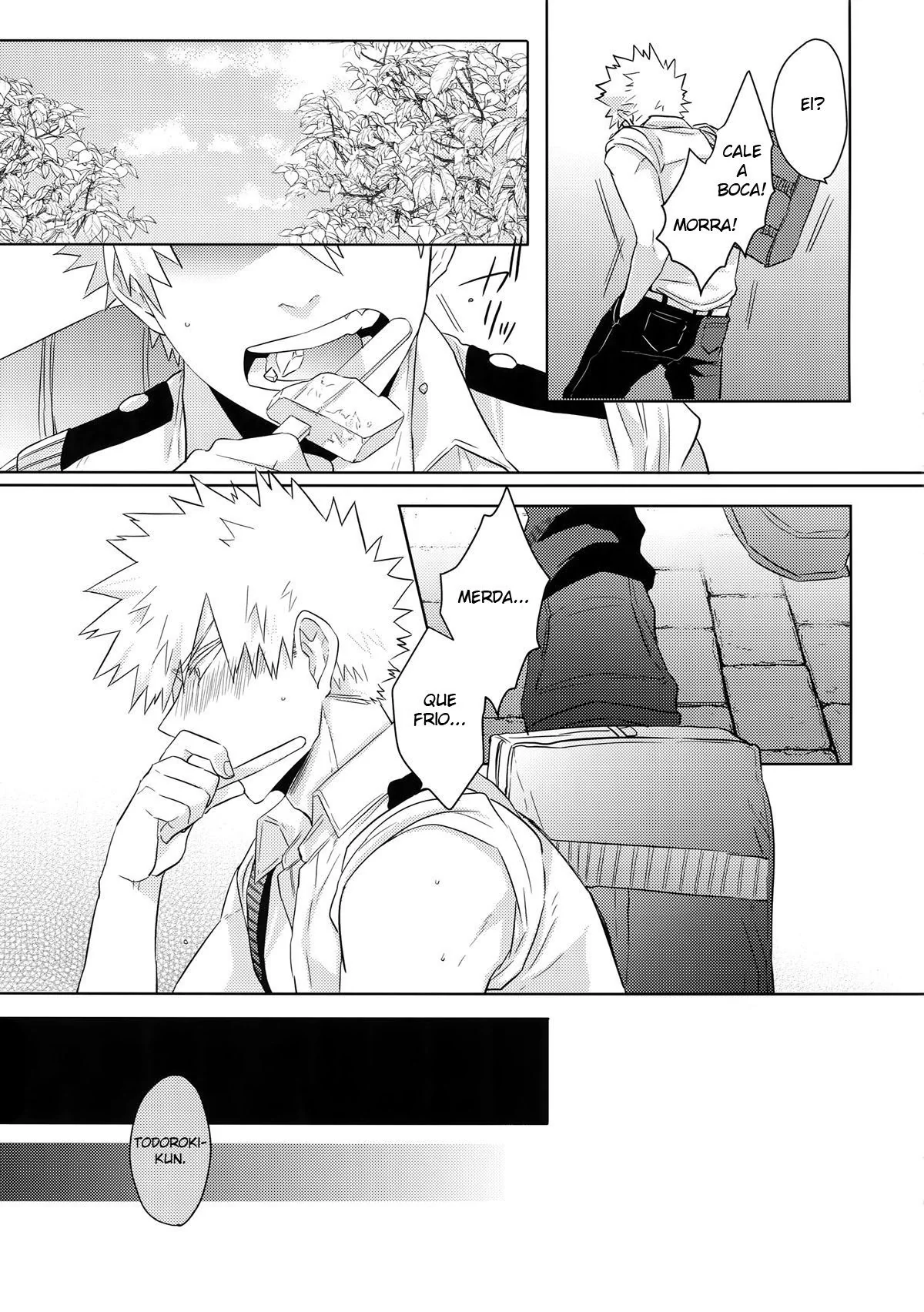 Piranha do My Hero Academia chupa a rola do amigo na HQ Brasileira de Hentai