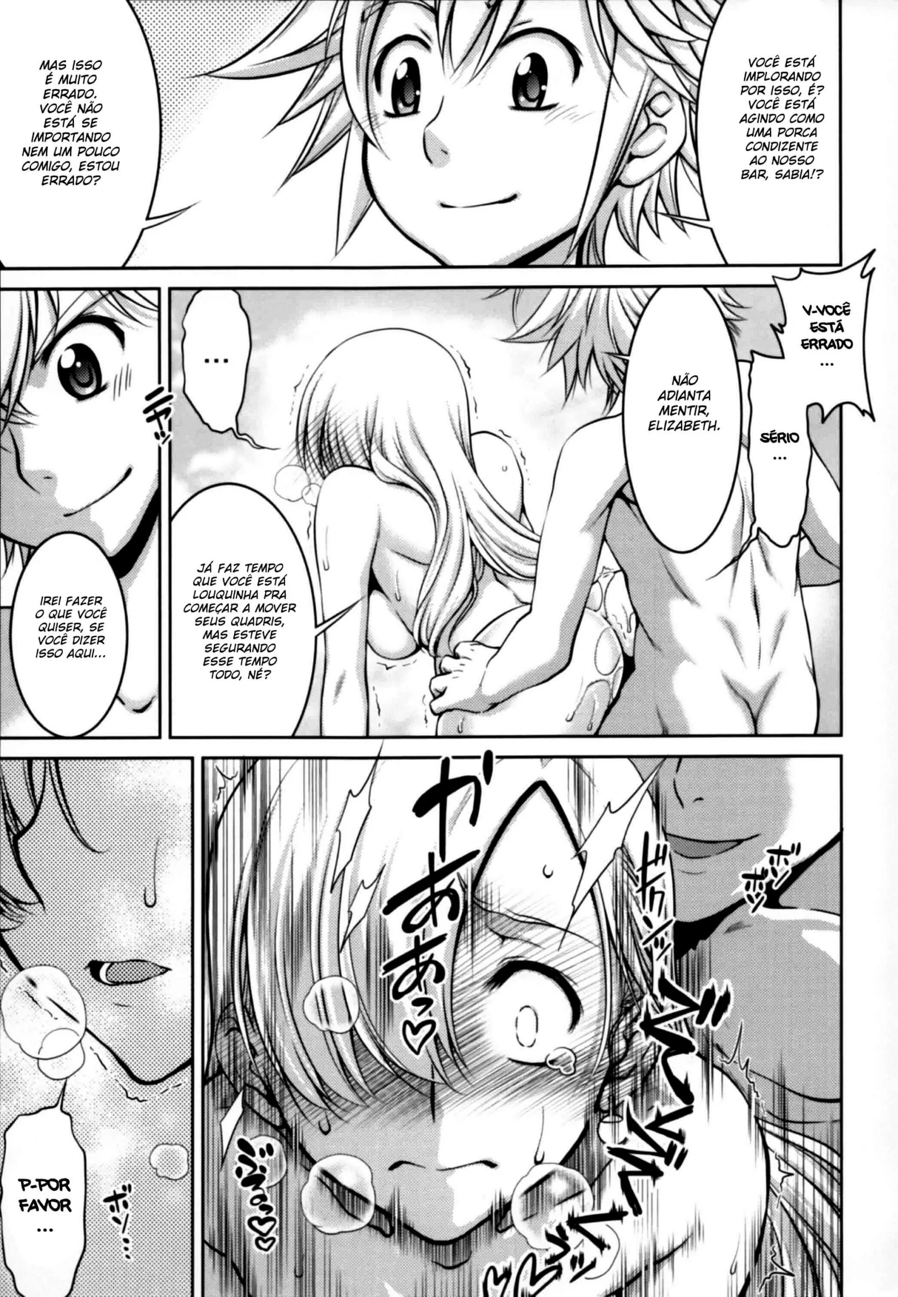 Elizabeth e a Rola do Capitão – Nanatsu no Taizai Hentai em HQ Brasileiro