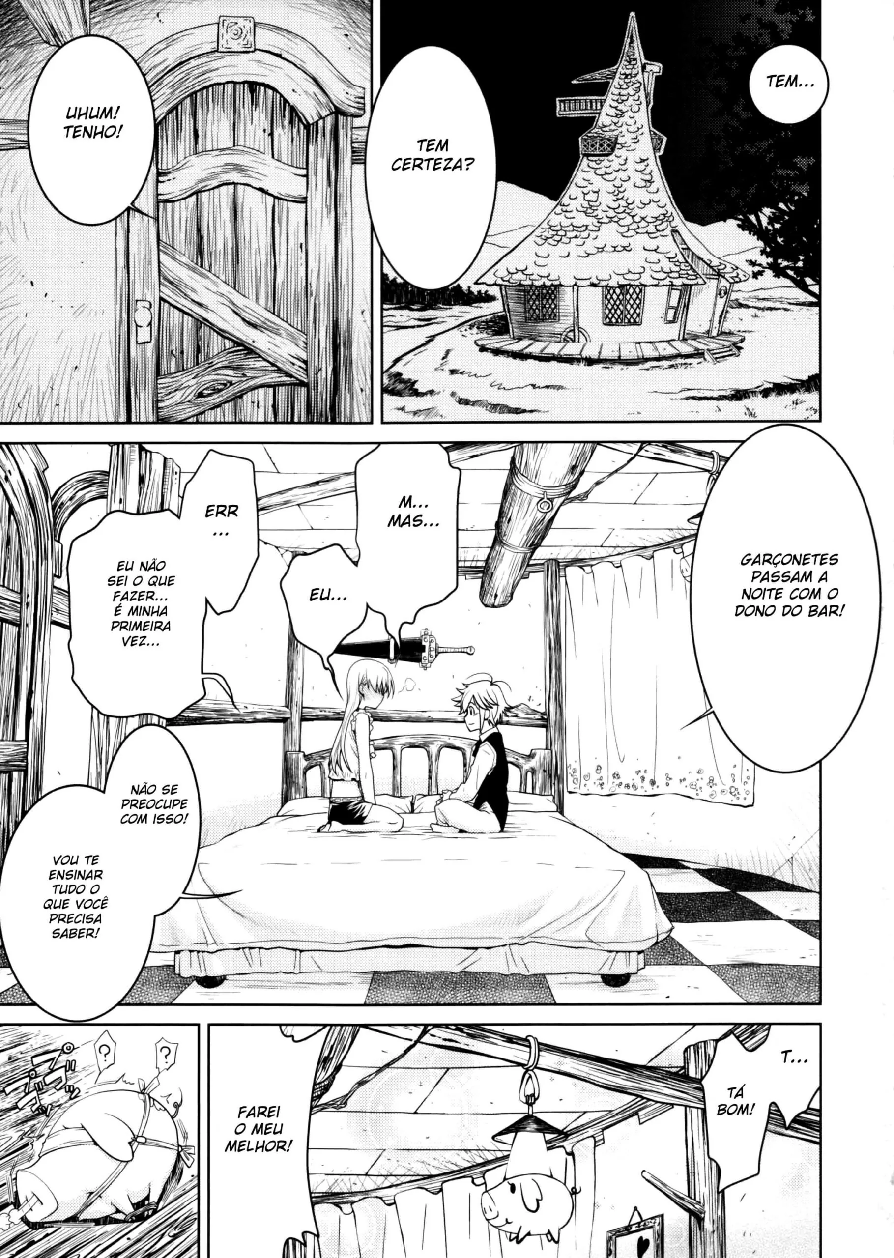 Elizabeth e a Rola do Capitão – Nanatsu no Taizai Hentai em HQ Brasileiro