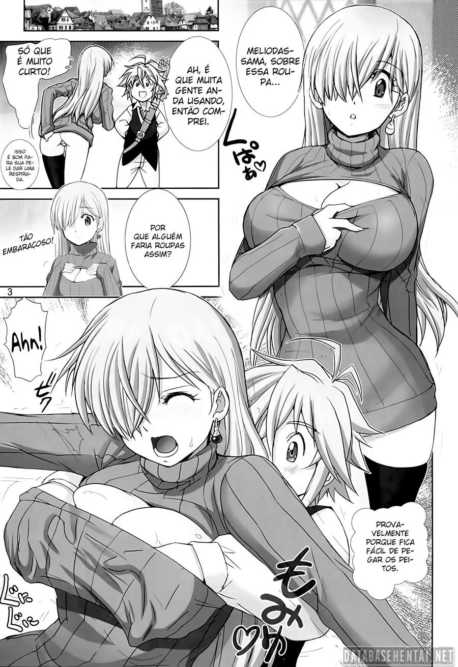 Meliodas Fode Elizabeth em Nanatsu no Taizai Hentai HQ Brasileiro