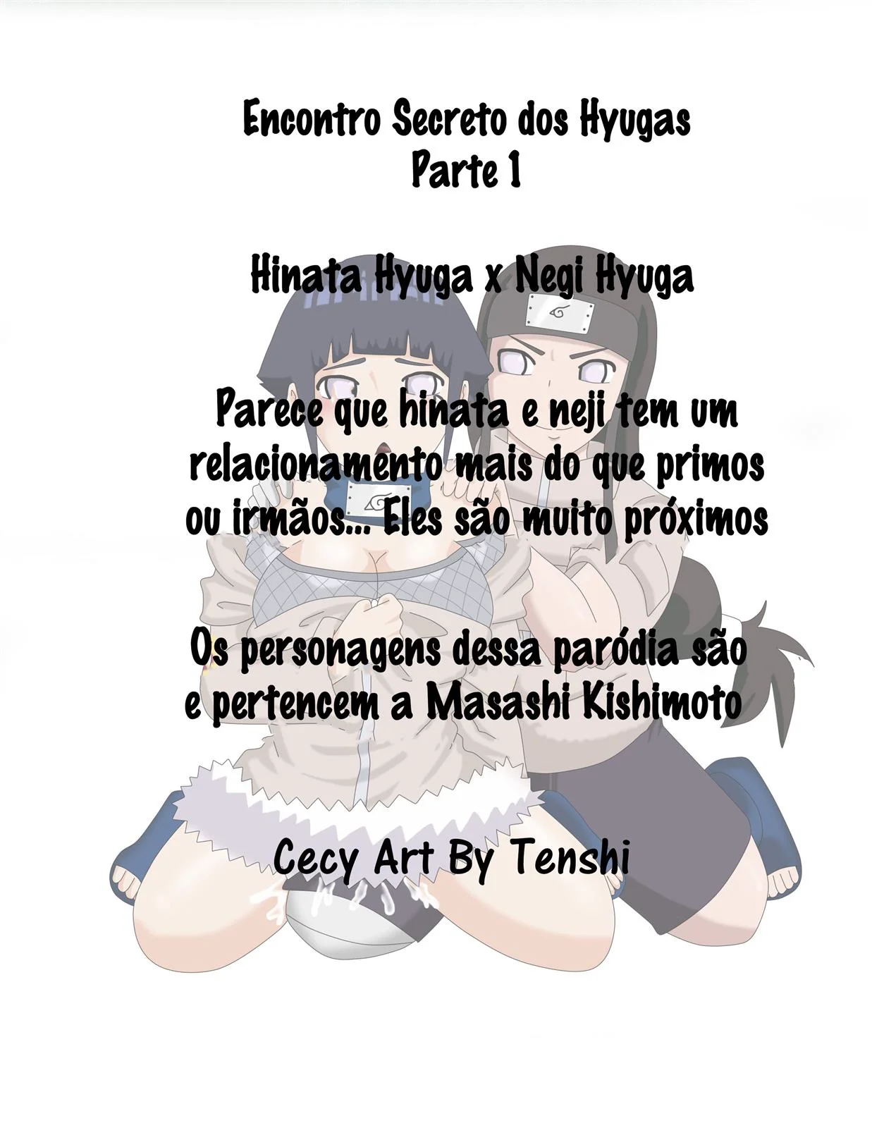 Naruto: Encontro Secreto dos Hyugas Parte.1 – Hinata e Neji em uma relação proibida e cheia de desejo em hentai HQ