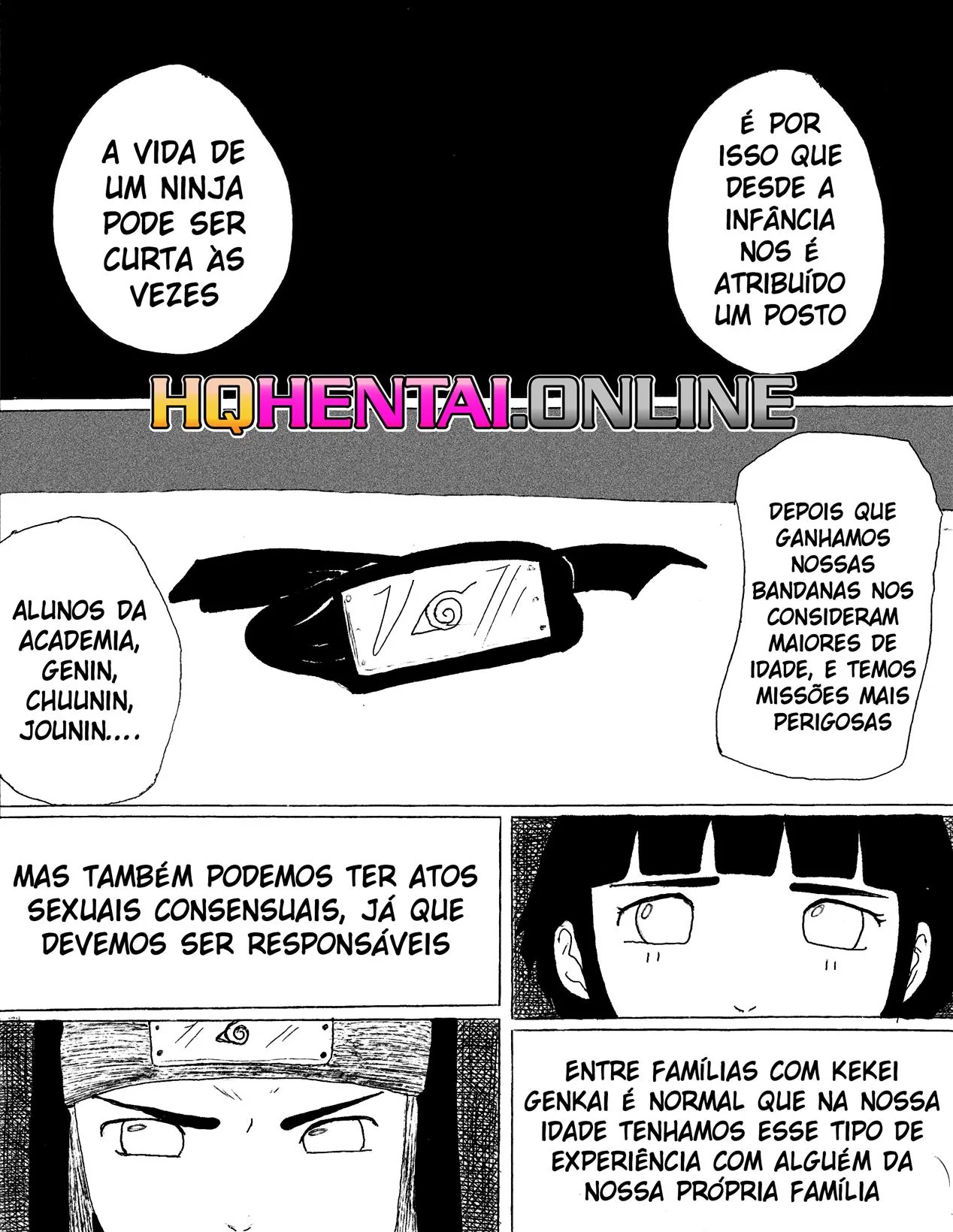 Naruto: Encontro Secreto dos Hyugas Parte.1 – Hinata e Neji em uma relação proibida e cheia de desejo em hentai HQ