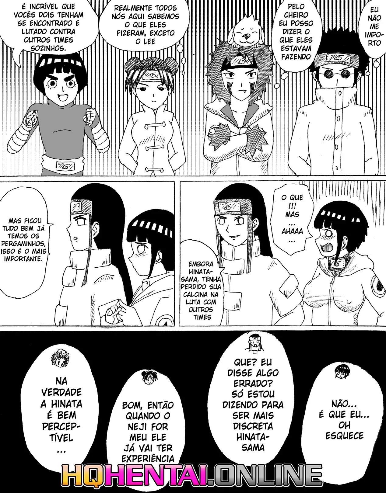 Naruto: Encontro Secreto dos Hyugas Parte.1 – Hinata e Neji em uma relação proibida e cheia de desejo em hentai HQ