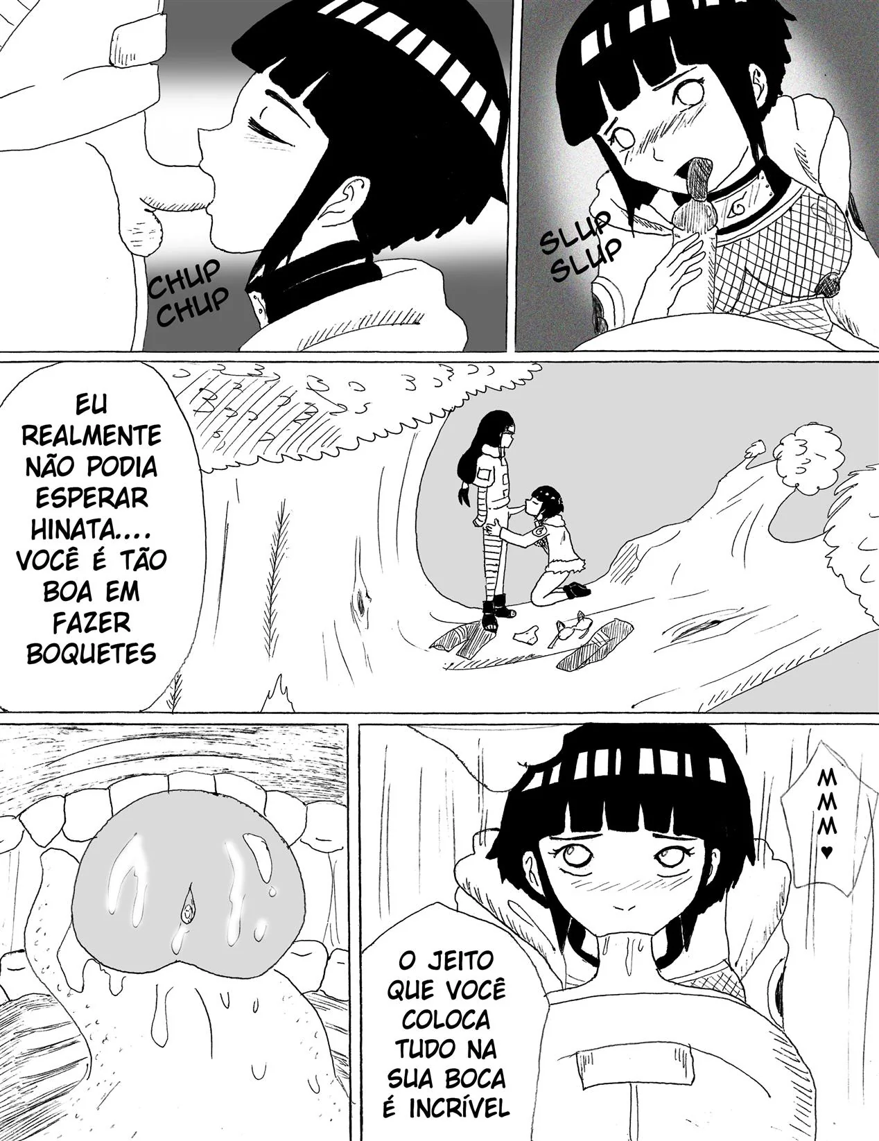 Naruto: Encontro Secreto dos Hyugas Parte.1 – Hinata e Neji em uma relação proibida e cheia de desejo em hentai HQ