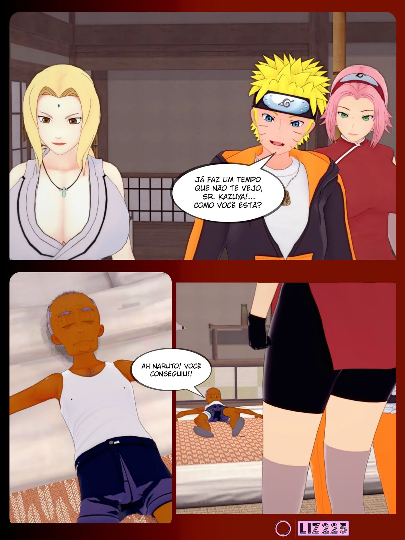 Naruto Hentai: Orgia na Pousada – O Pervertido Proprietário” em HQ Brasileiro