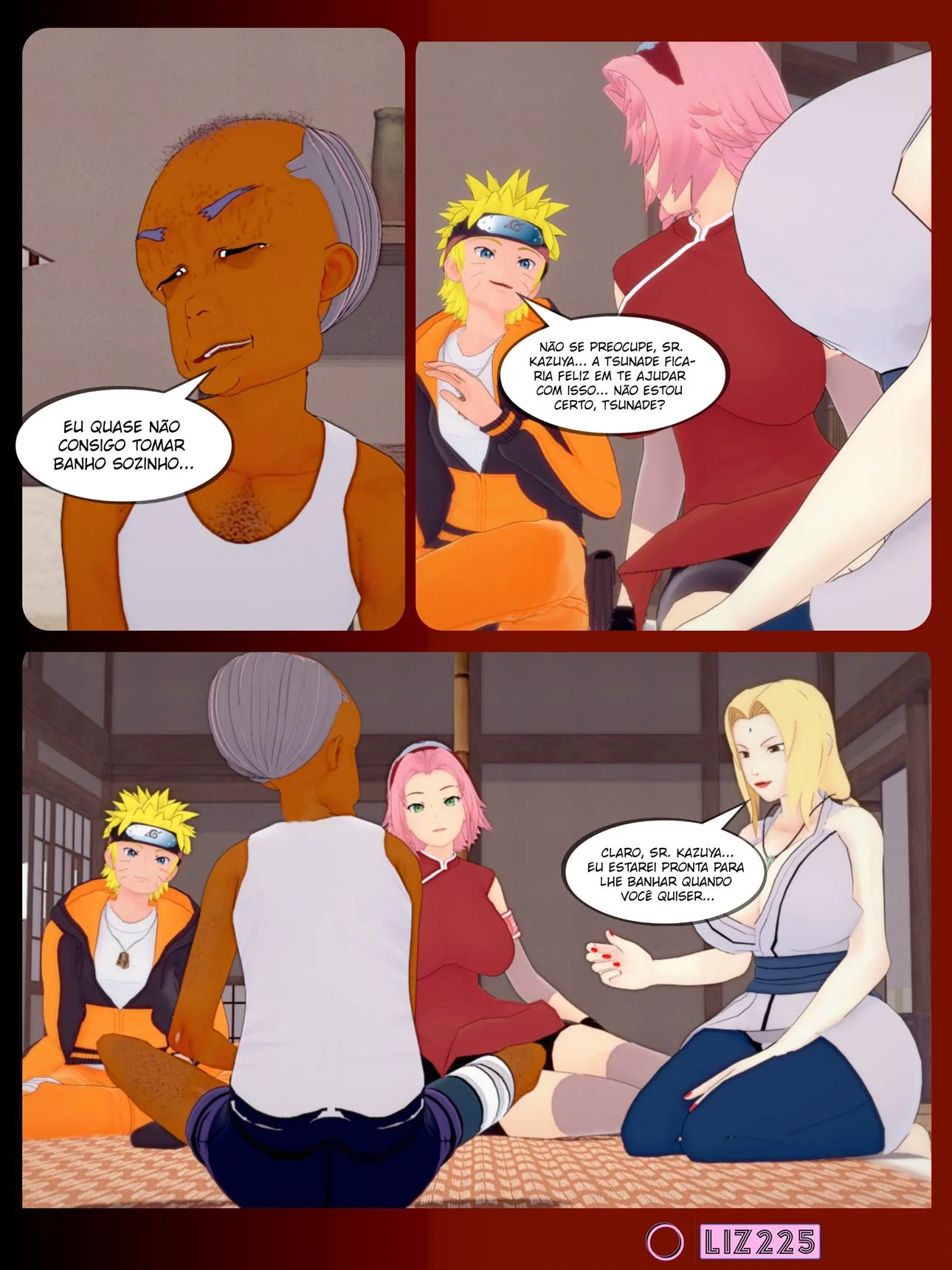 Naruto Hentai: Orgia na Pousada – O Pervertido Proprietário” em HQ Brasileiro