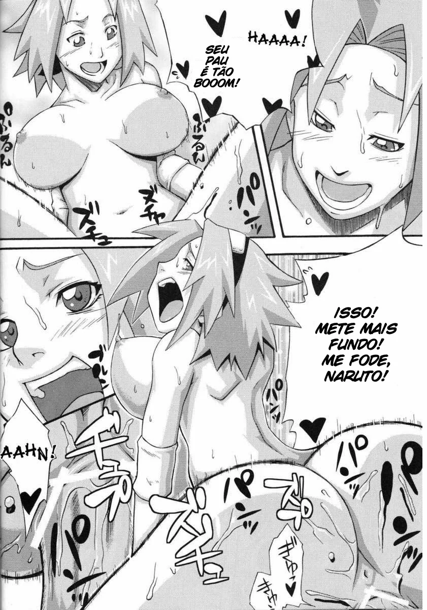 Naruto Fodendo a Bucetinha da Sakura em HQ Brasileiro