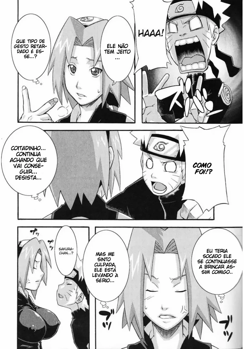 Naruto Fodendo a Bucetinha da Sakura em HQ Brasileiro