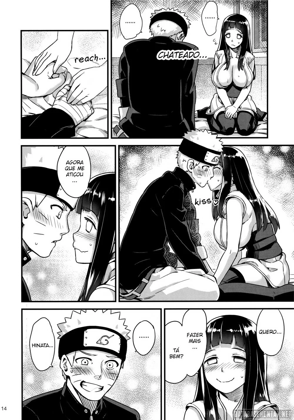 Naruto: Fodendo a Piranha da Hinata na Hidromassagem Quente em HQ Brasileiro