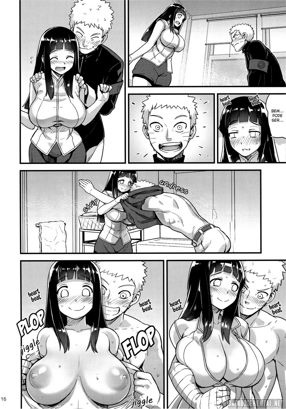 Naruto: Fodendo a Piranha da Hinata na Hidromassagem Quente em HQ Brasileiro