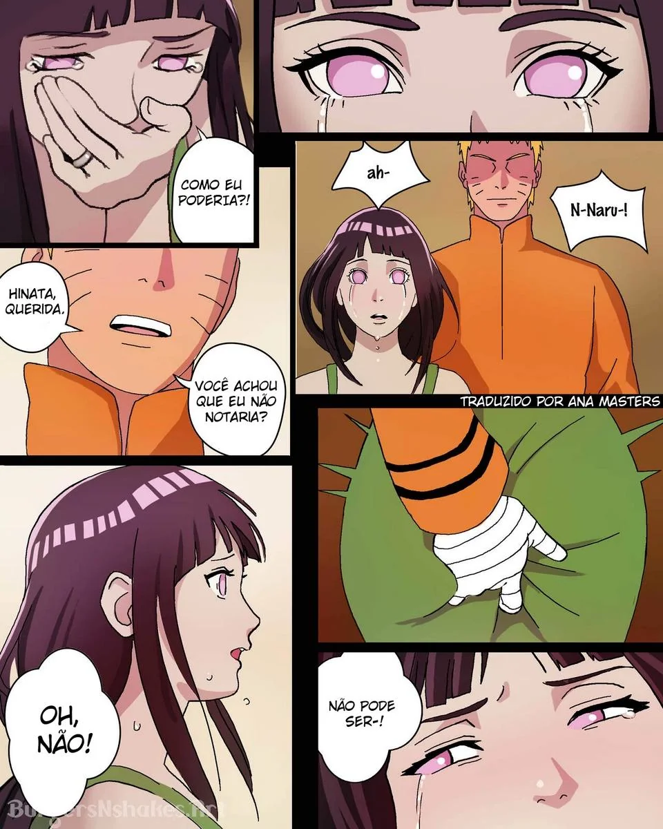 Boruto Hentai: Hinata não resiste à tentação e cai de boca na piroca do garoto em hq brasileiro