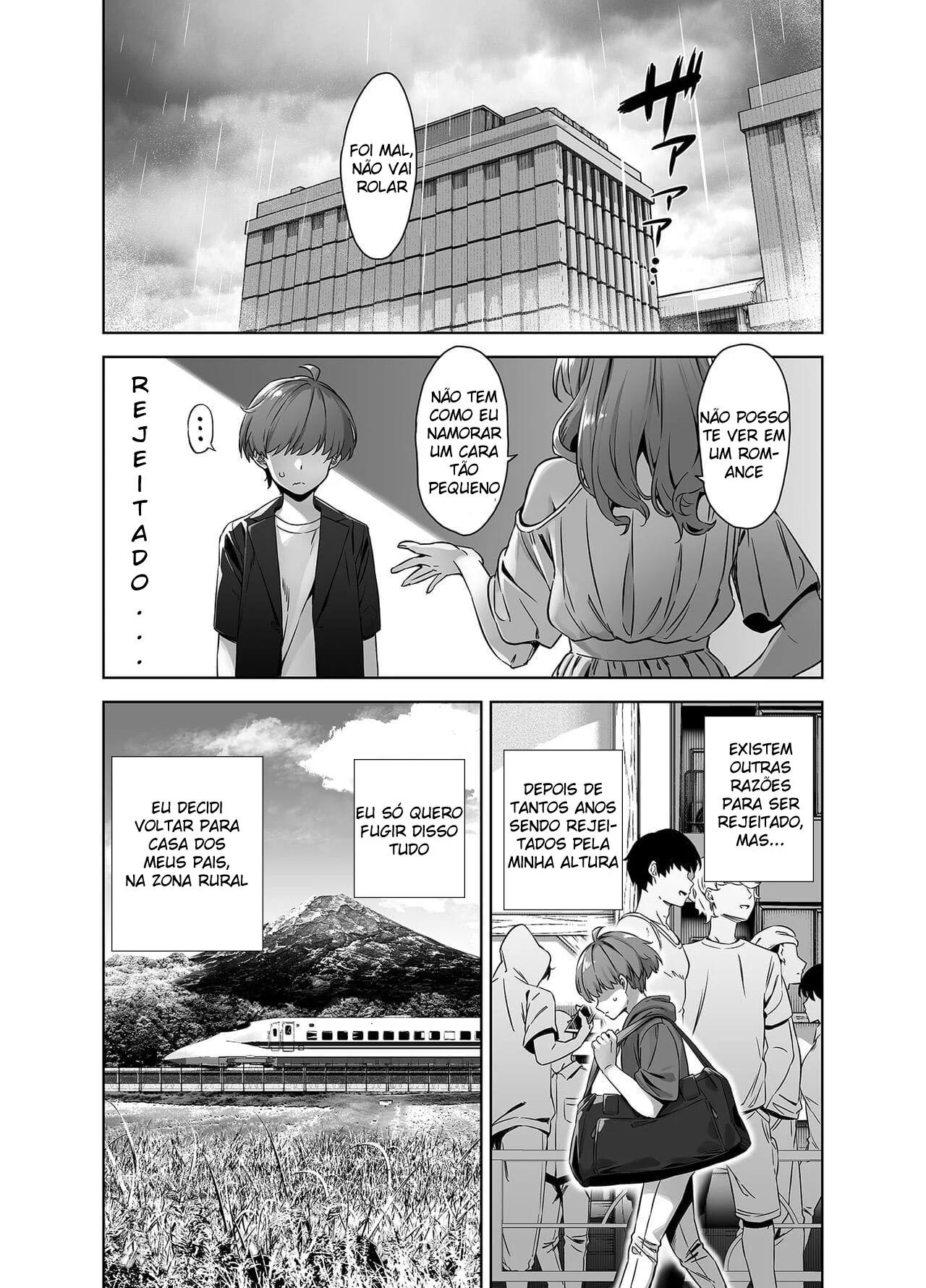 Peituda Sedutora Encontra Pica Tímida em Hentai HQ Brasileiro