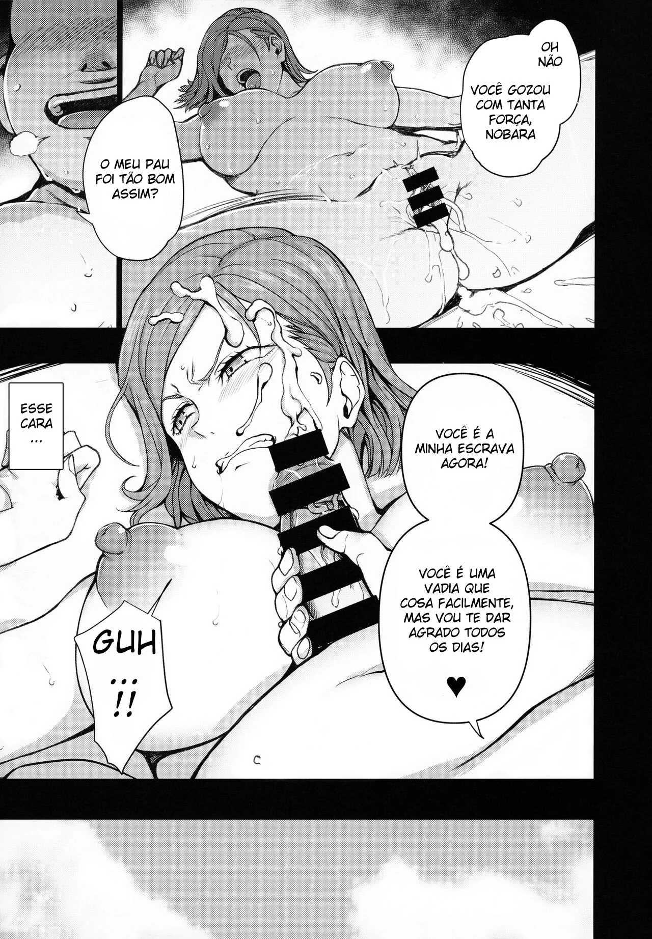 Engravidando de Tesão com a Piroca do Sortudo em Hentai HQ