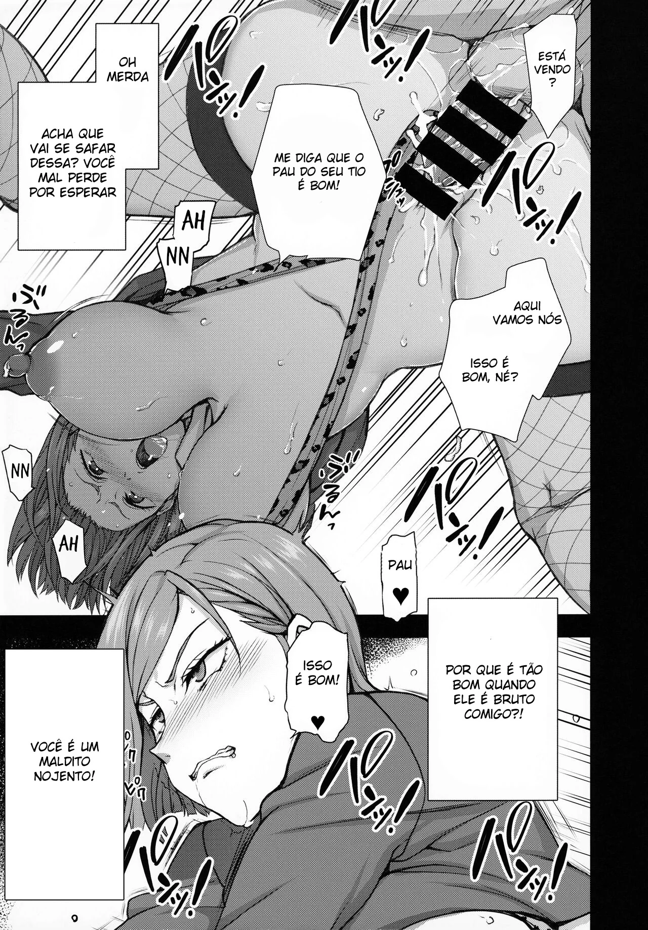 Engravidando de Tesão com a Piroca do Sortudo em Hentai HQ