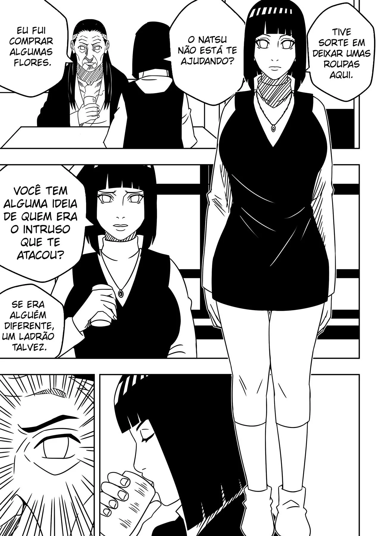 Zetsus Tarados Invadem a Vila da Folha para Foder Todas as Piranhas em Hentai HQ