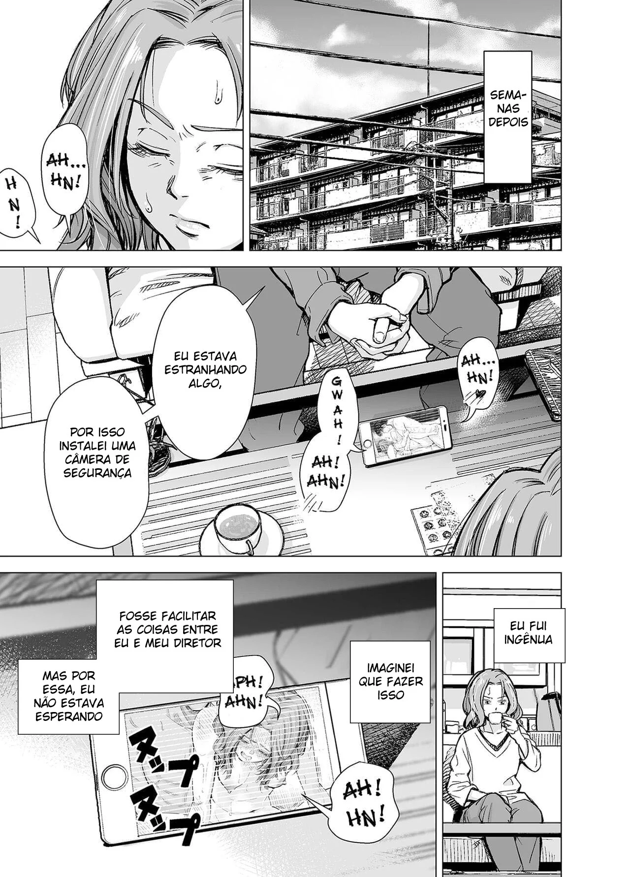 Vingança Cerebral: Esposa Safada Trai Marido e Acaba Submetida a Chantagem Sexual – HQ de Hentai Brasileiro