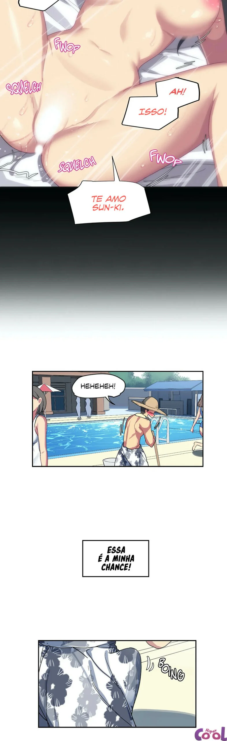 O Zelador Tarado da Buceta Molhada em HQ Brasileiro