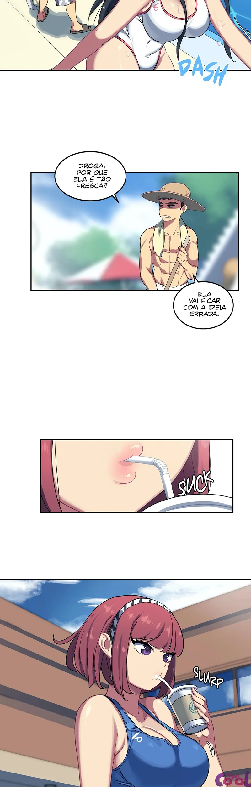 O Zelador Tarado da Buceta Molhada em HQ Brasileiro