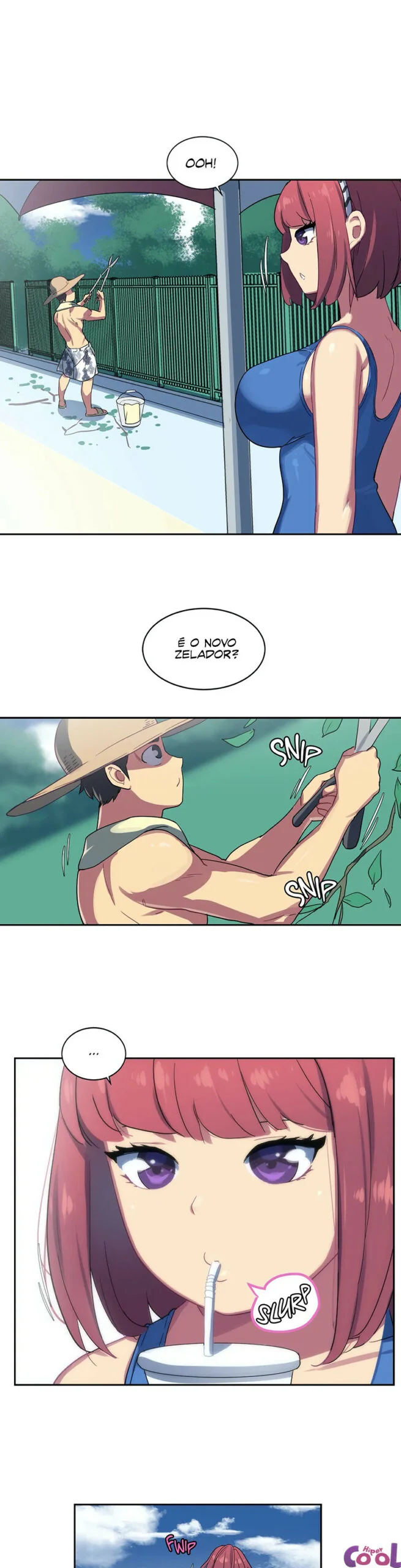 O Zelador Tarado da Buceta Molhada em HQ Brasileiro