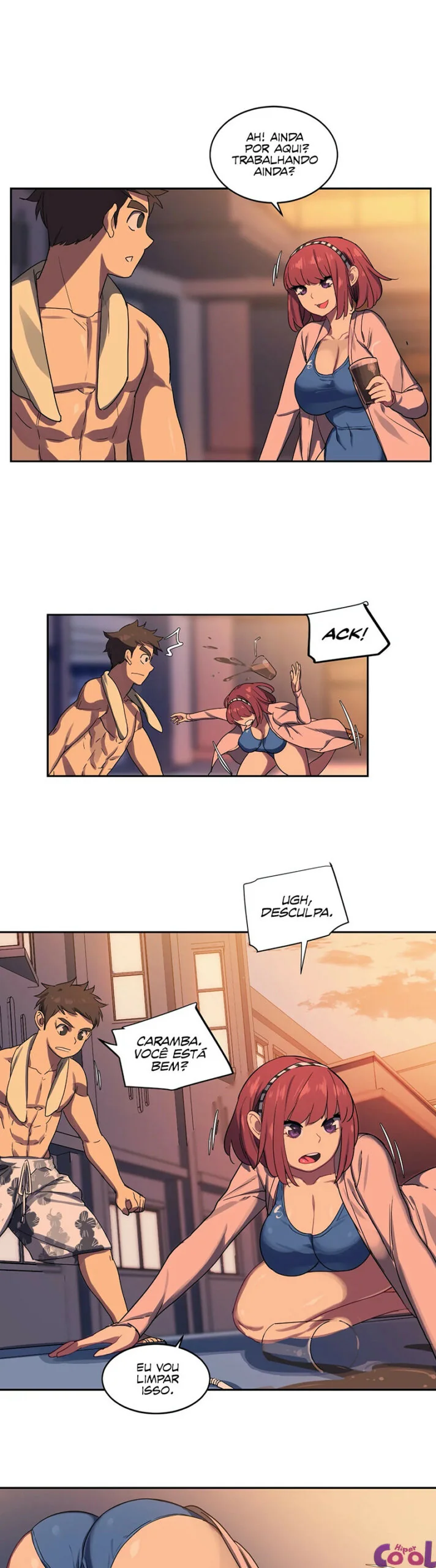 O Zelador Tarado da Buceta Molhada em HQ Brasileiro