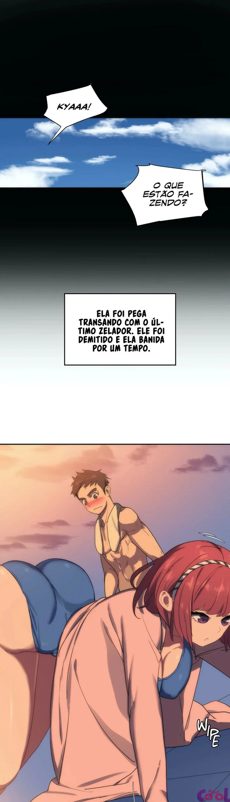 O Zelador Tarado da Buceta Molhada em HQ Brasileiro