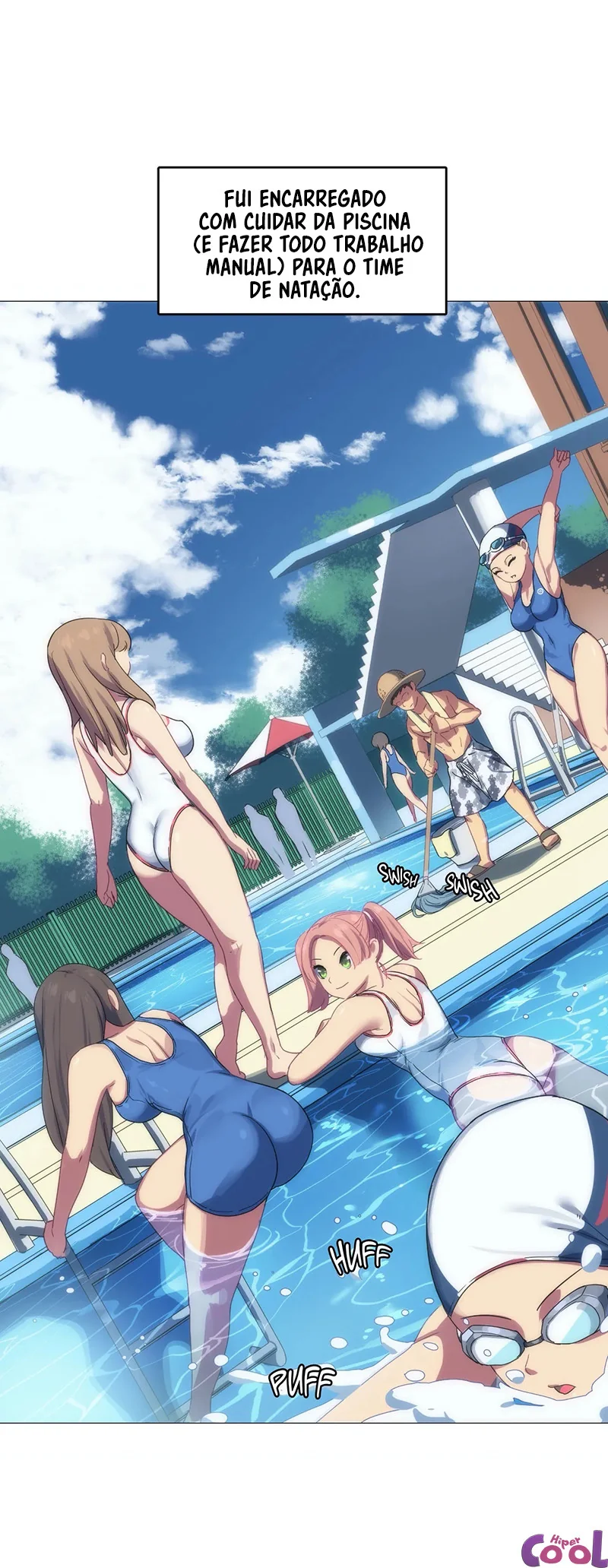 O Zelador Tarado da Buceta Molhada em HQ Brasileiro