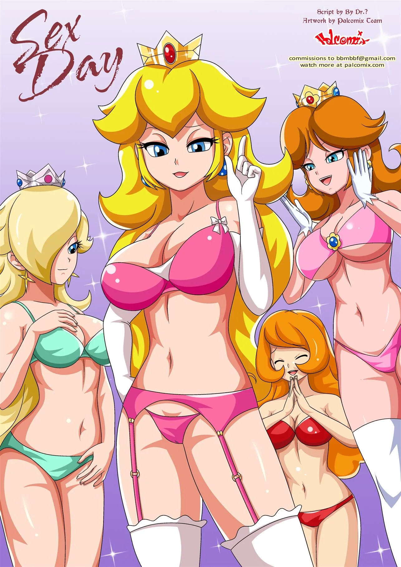 Dia da Putaria na Terra do Cogumelo – Princesa Peach liberando geral para trepar em hentai HQ!