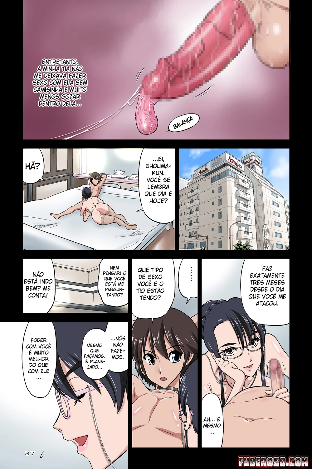 Tia Chikako e o Sobrinho Bestial: Incesto Hentai HQ Brutal – Em Hentai