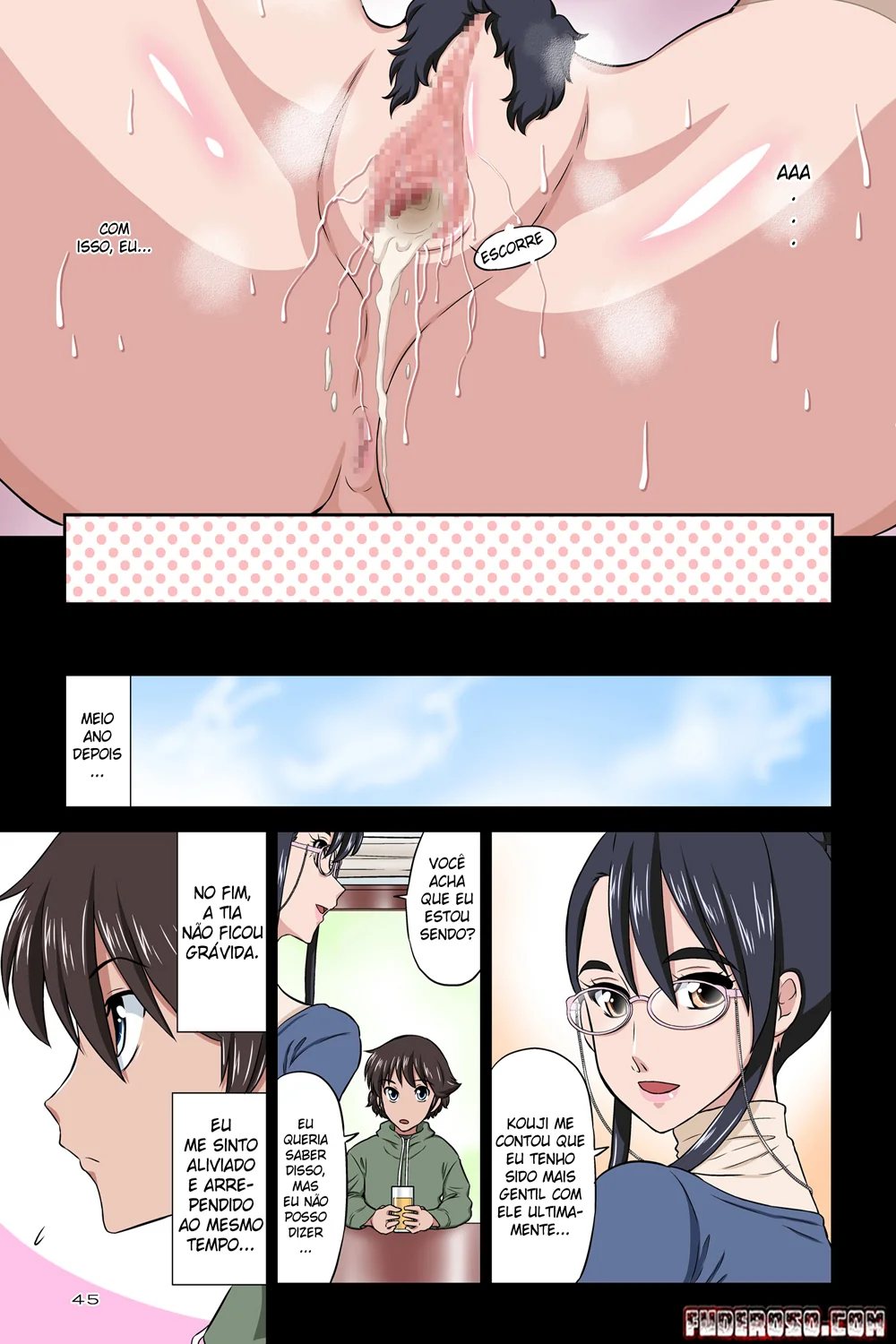 Tia Chikako e o Sobrinho Bestial: Incesto Hentai HQ Brutal – Em Hentai