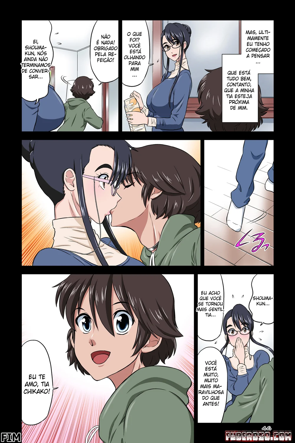 Tia Chikako e o Sobrinho Bestial: Incesto Hentai HQ Brutal – Em Hentai